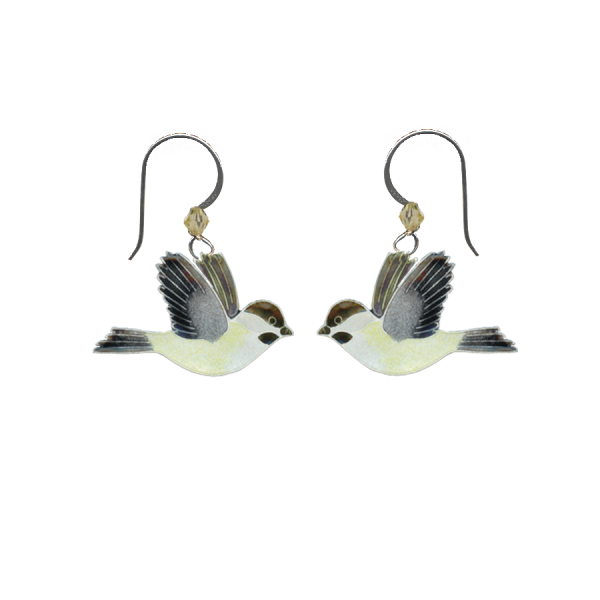 Chickadee Earrings With Wire