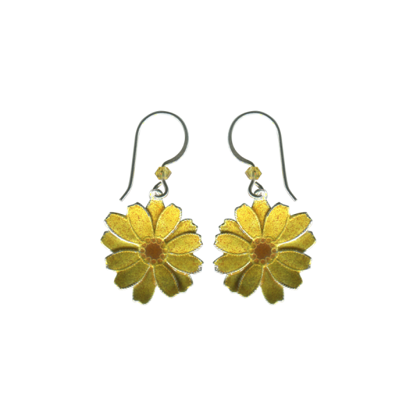 Daisy Flower Earrings With Wire