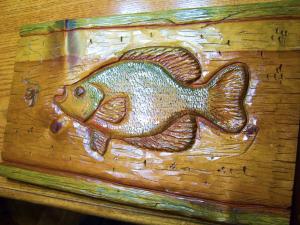 Hand Crafted Hand Carved Hanging Fish Cutting Board. by Cannsworks